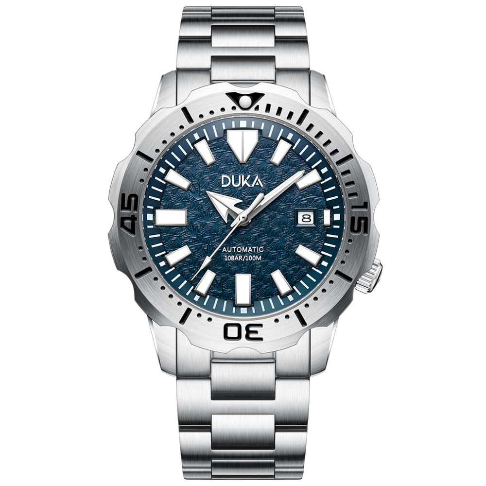 DUKA Automatic Men's Watches full Stainless Steel Waterproof Sports Business Wrist Watch for Men Sapphire Dial Glass Unique Wristwatch
