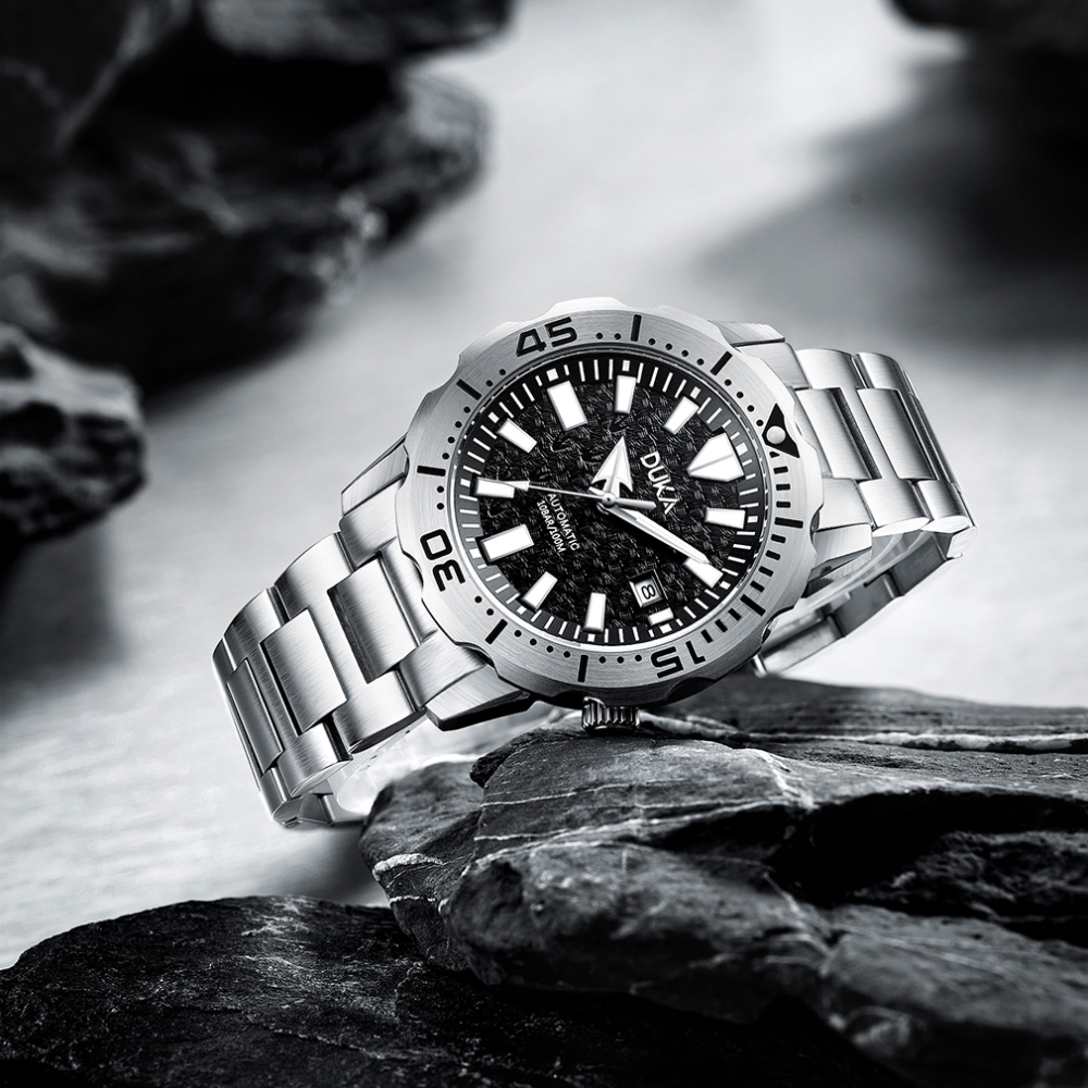 DUKA Automatic Men's Watches full Stainless Steel Waterproof Sports Business Wrist Watch for Men Sapphire Dial Glass Unique Wristwatch