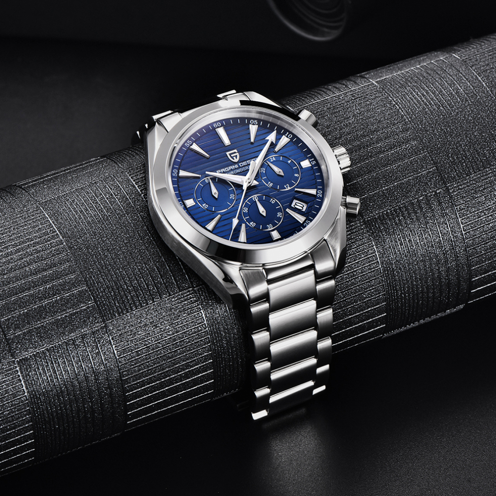 PAGANI DESIGN PD-1712 Chronograph Men's Watches Classic Quartz Watch Sapphire 100m Waterproof Sports Business Wrist Watch for Men