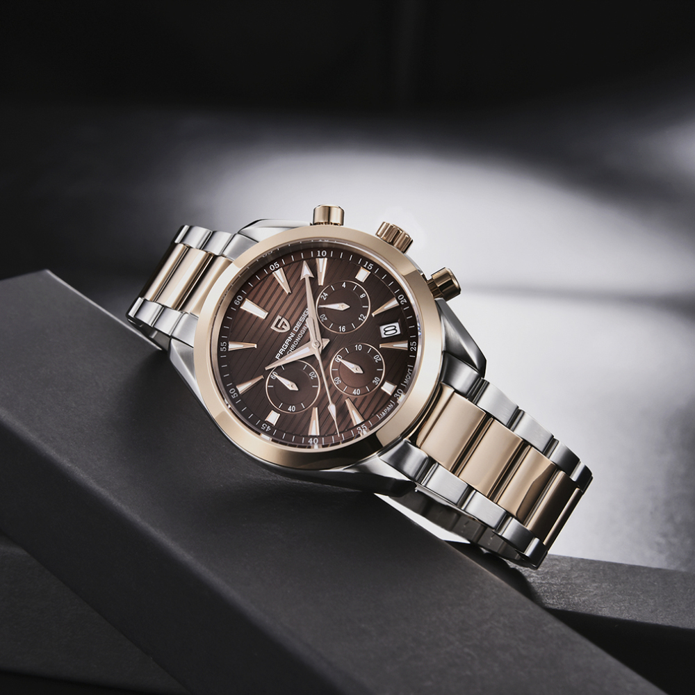 PAGANI DESIGN PD-1712 Chronograph Men's Watches Classic Quartz Watch Sapphire 100m Waterproof Sports Business Wrist Watch for Men