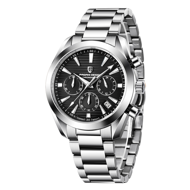 PAGANI DESIGN PD-1712 Chronograph Men's Watches Classic Quartz Watch Sapphire 100m Waterproof Sports Business Wrist Watch for Men