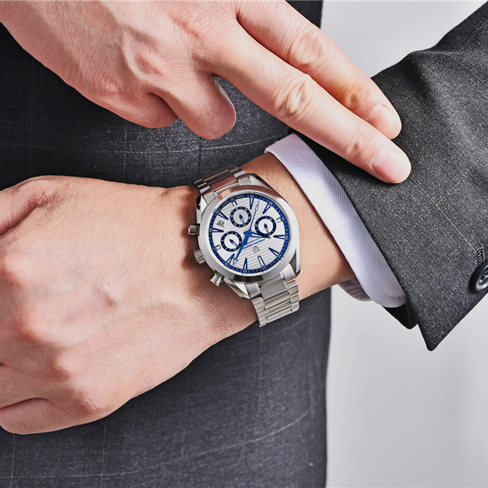 PAGANI DESIGN New Chronograph Men's Watches Classic Quartz Watch Sapphire 100m Waterproof Sports Business Wrist Watch for Men