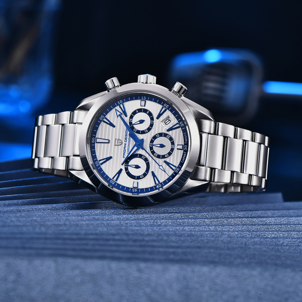PAGANI DESIGN New Chronograph Men's Watches Classic Quartz Watch Sapphire 100m Waterproof Sports Business Wrist Watch for Men