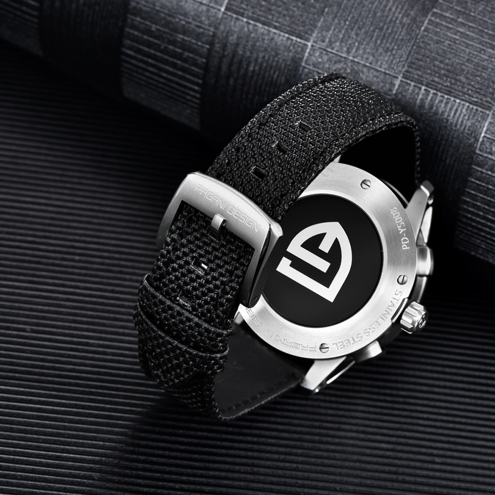 PAGANI DESIGN PD-YS008 Men's Quartz Watches Sports Chronograph Stainless Steel Leather Wrist Watches for Men