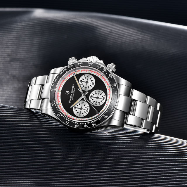 PAGANI DESIGN New Men's Quartz Watches Paul Newman Homage Wrist Watch with Seiko VK63 Movement Sapphire Ceramic Bezel Waterproof Stainless Steel