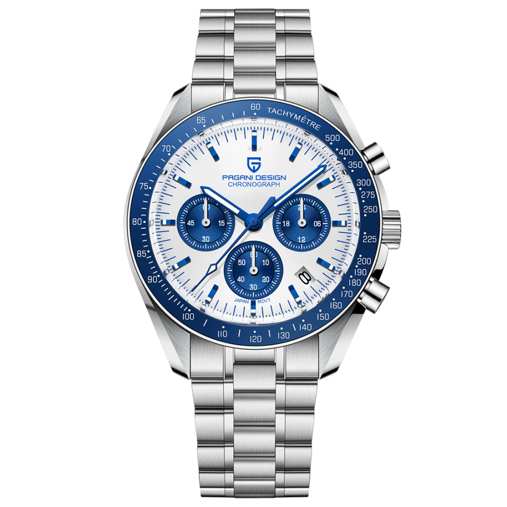 PAGANI DESIGN PD-1701 Men's Quartz Watches New Release full Stainless Steel Waterproof Sports Chronograph Wrist Watch for Men