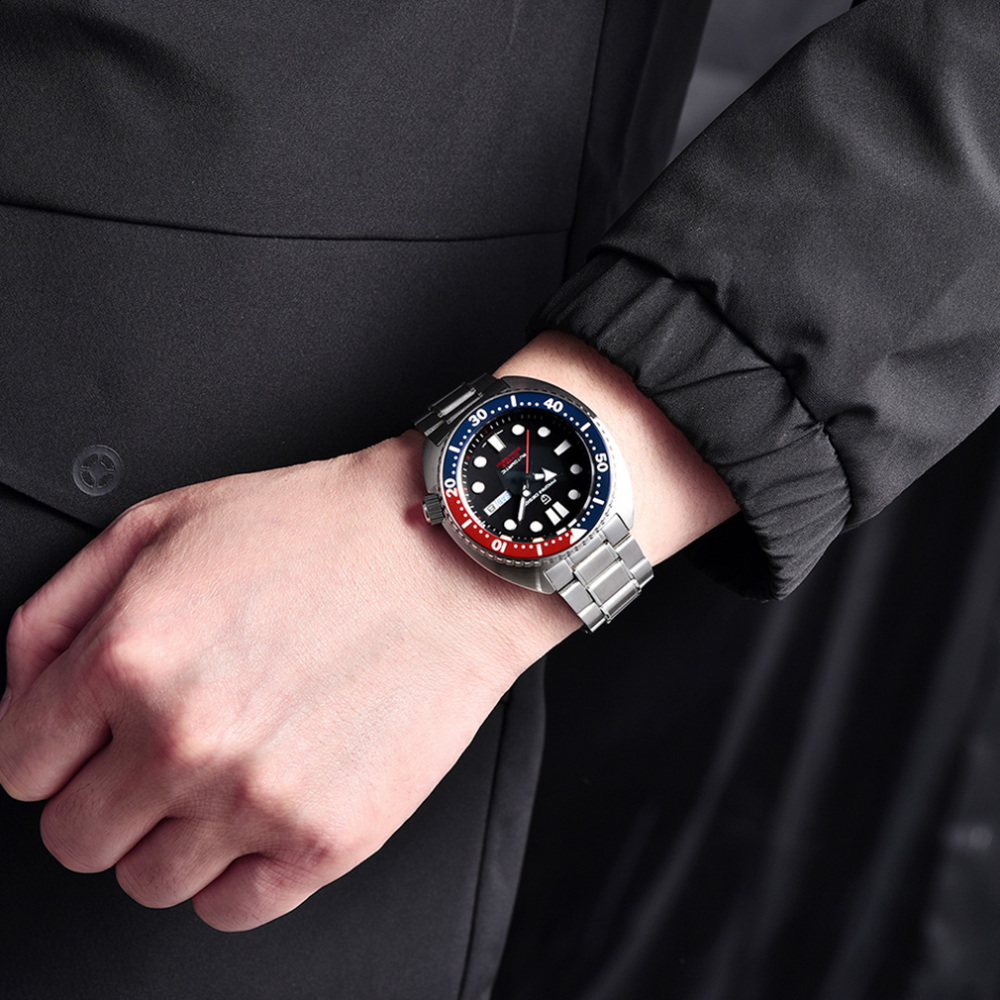 PAGANI DESIGN New Men's Automatic Watches Waterproof Stainless Steel Sea Turtle Homage Wrist Watches for Men Sport Watch with Silicone Watchband 1696