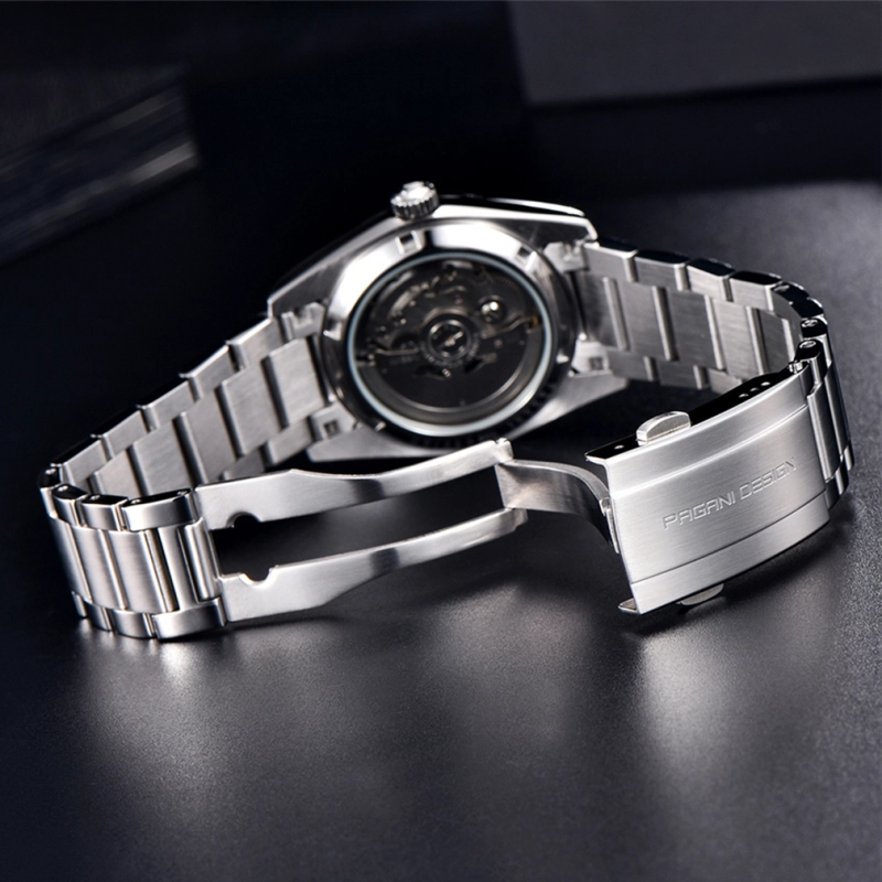 PAGANI DESIGN Men's Automatic Mechanical Watches with 37mm Case full Stainless Steel Waterproof Wrist Watches for Men SEIKO NH35A Movement