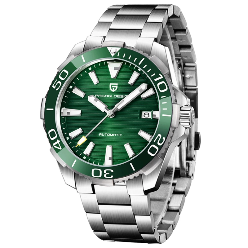 PAGANI DESIGN PD-1668A Men's Automatic Watches Full Stainless Steel Waterproof Mechanical Wrist Watch for Men Japanese TMI NH35A