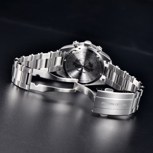 PAGANI DESIGN New Men's Quartz Watches full Stainless Steel Waterproof Wrist Watch for Men SEIKO VK64 Movement PD1718