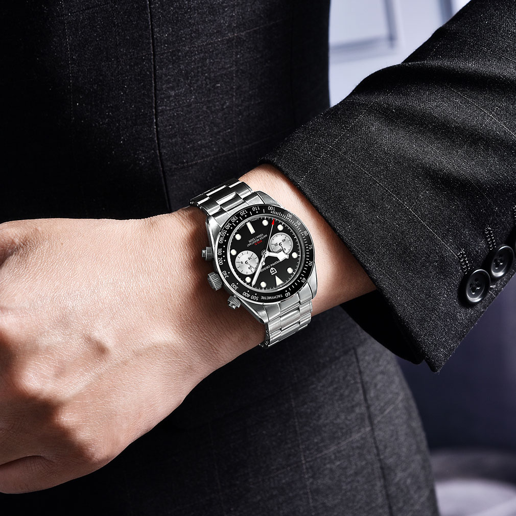 PAGANI DESIGN PD-1718 Men's Quartz Watches full Stainless Steel