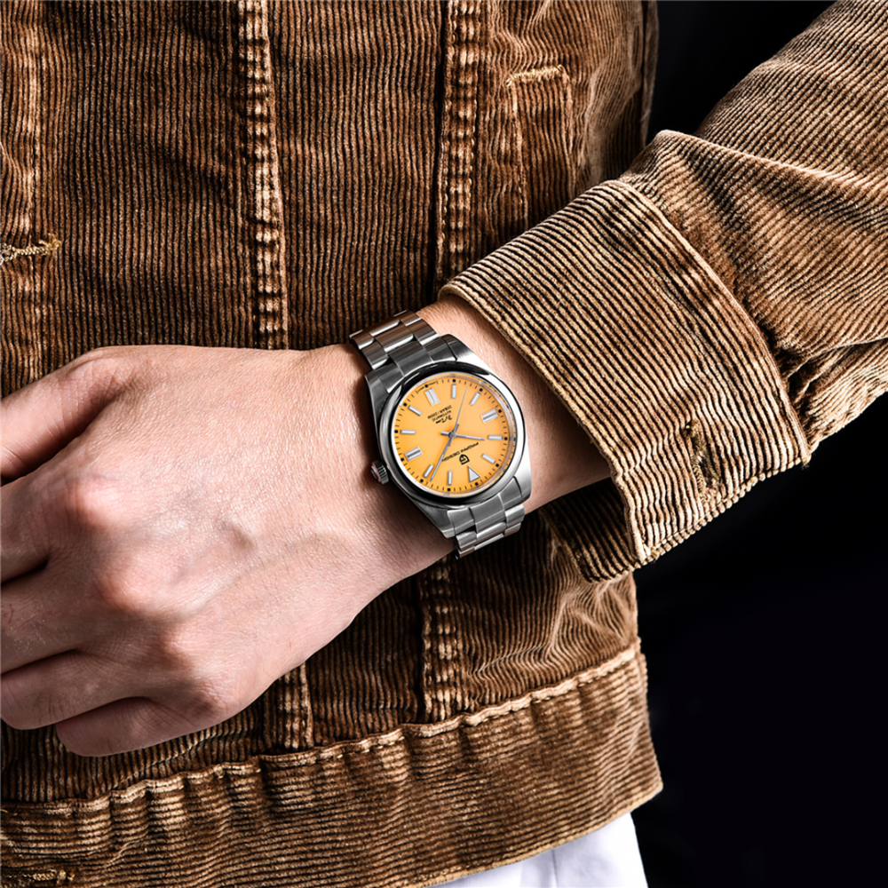 PAGANI DESIGN Automatic Men's Watch 38mm Stainless Steel Simple Mechanical Wristwatch Japanese Sports Luxury Sapphire Glass Clock