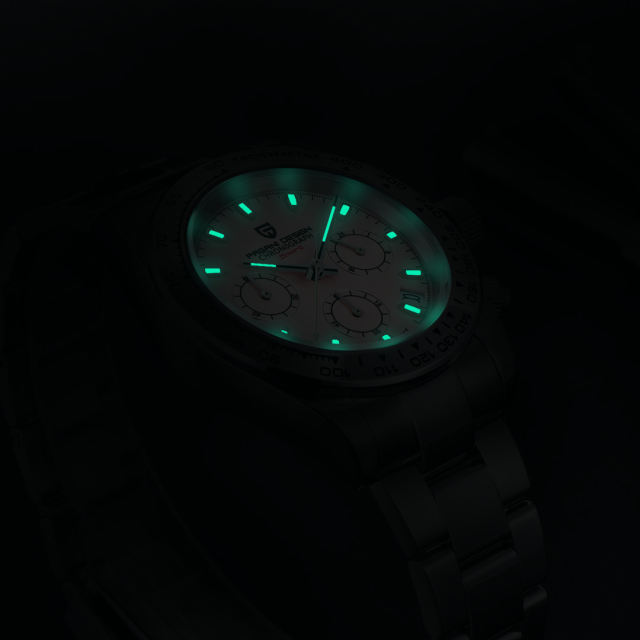 PAGANI DESIGN New Quartz Men's Watches full Stainless Steel Waterproof Chronograph Wrist Watch for Men SEIKO VK63 Movement PD1727
