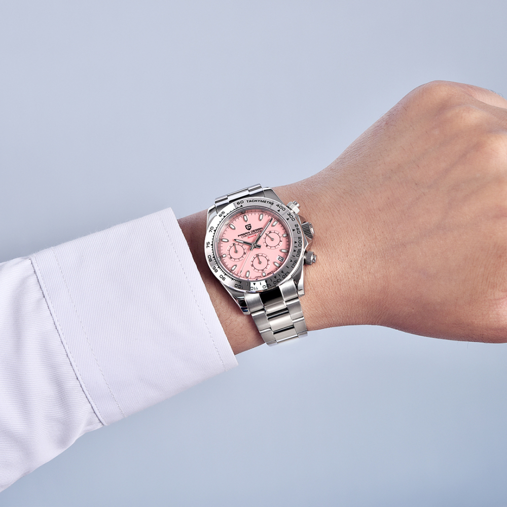 PAGANI DESIGN New Quartz Men's Watches full Stainless Steel Waterproof Chronograph Wrist Watch for Men SEIKO VK63 Movement PD1727
