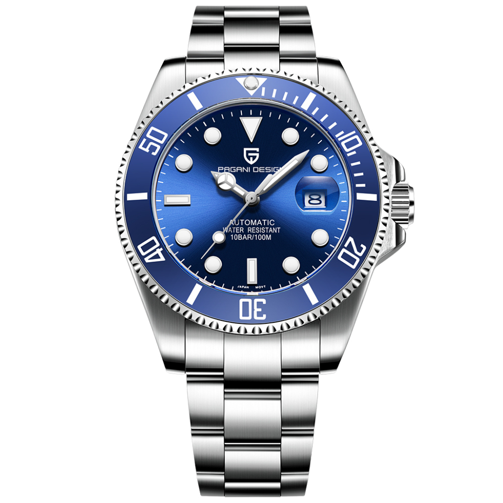 PAGANI DESIGN Automatic Watches for Men Submariner Homage Men's Wrist Watch with Seiko NH35A Movement Ceramic Bezel 100M Waterproof Watches 1639