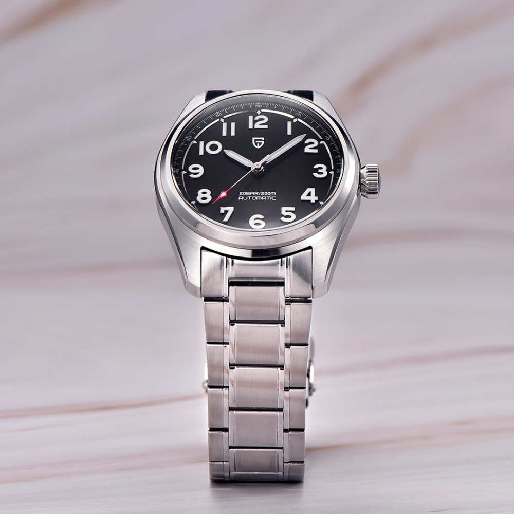 PAGANI DESIGN Men's Automatic Mechanical Watches with 38mm Case full Stainless Steel Business Waterproof Wrist Watch for Men PD 1717