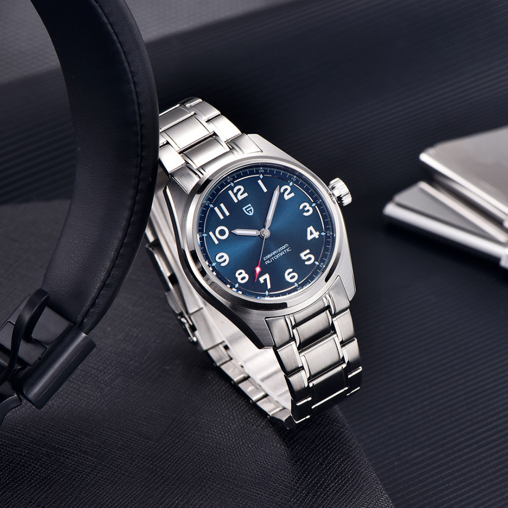 PAGANI DESIGN Men's Automatic Mechanical Watches with 38mm Case full Stainless Steel Business Waterproof Wrist Watch for Men PD 1717