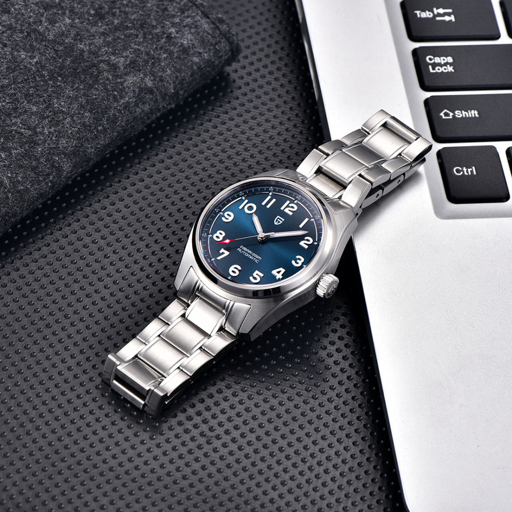 PAGANI DESIGN Men's Automatic Mechanical Watches with 38mm Case full Stainless Steel Business Waterproof Wrist Watch for Men PD 1717