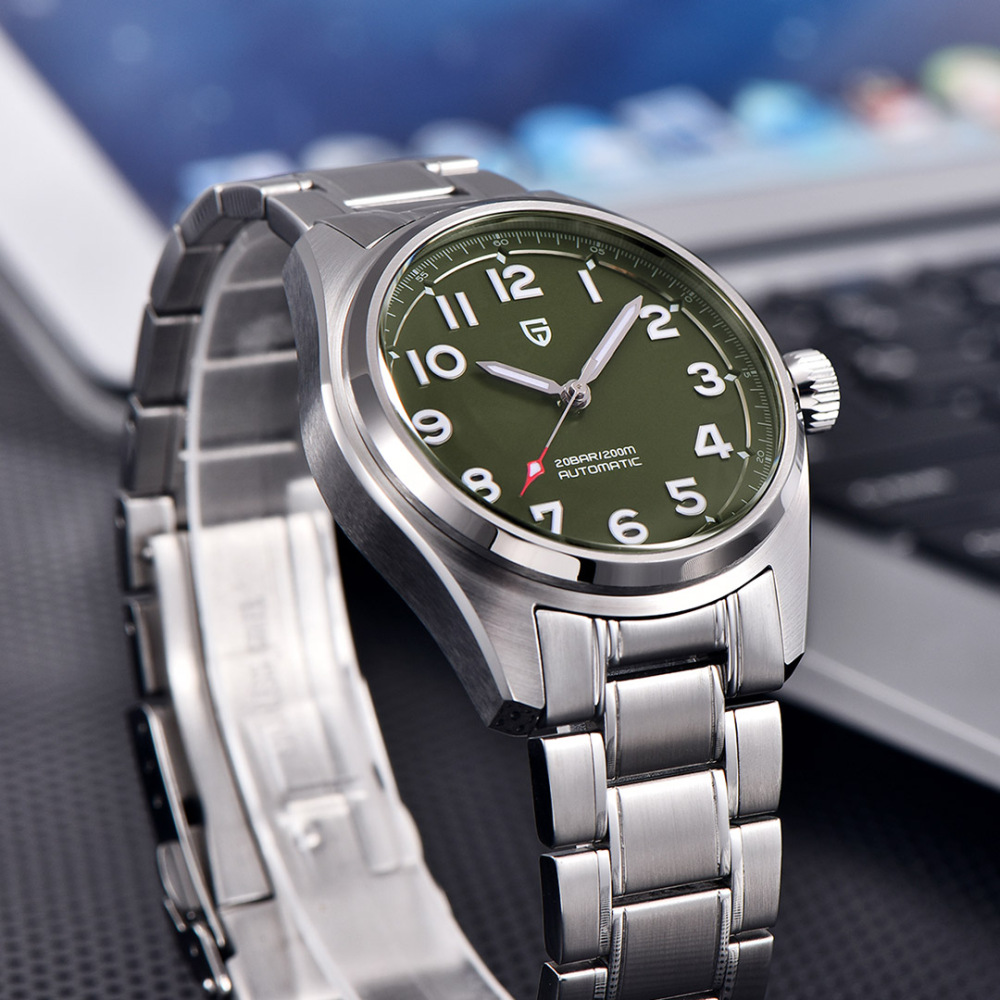 PAGANI DESIGN Men's Automatic Mechanical Watches with 38mm Case full Stainless Steel Business Waterproof Wrist Watch for Men PD 1717