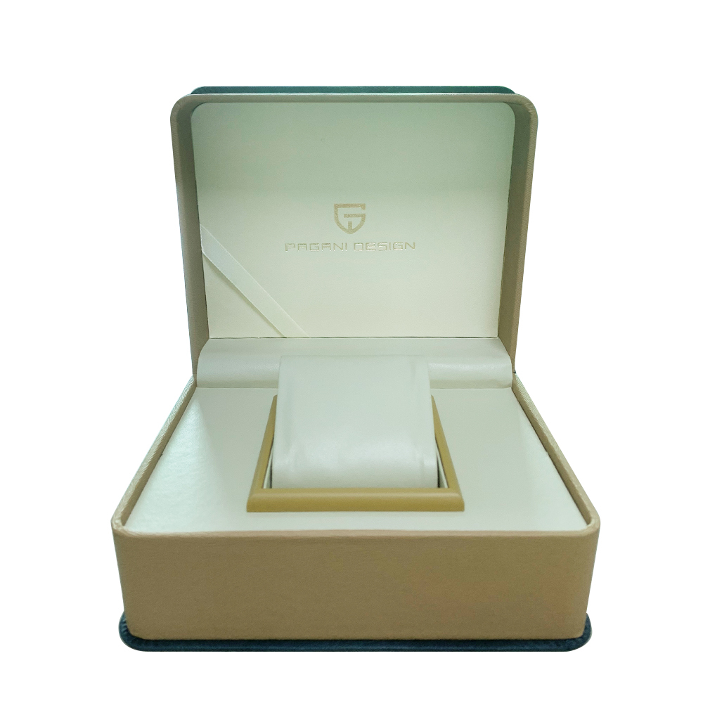 PAGANI DESIGN Original Leather Box with User Manual Warranty Card & Cleaning Cloth
