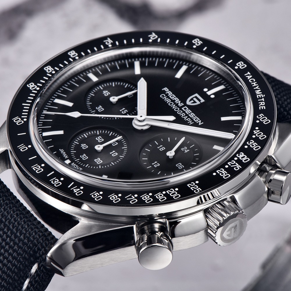 PAGANI DESIGN PD-1701 Men's Quartz Watches New Release full Stainless Steel Waterproof Sports Chronograph Wrist Watch for Men