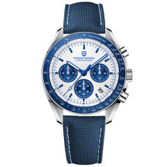 blue white leather PD1701
