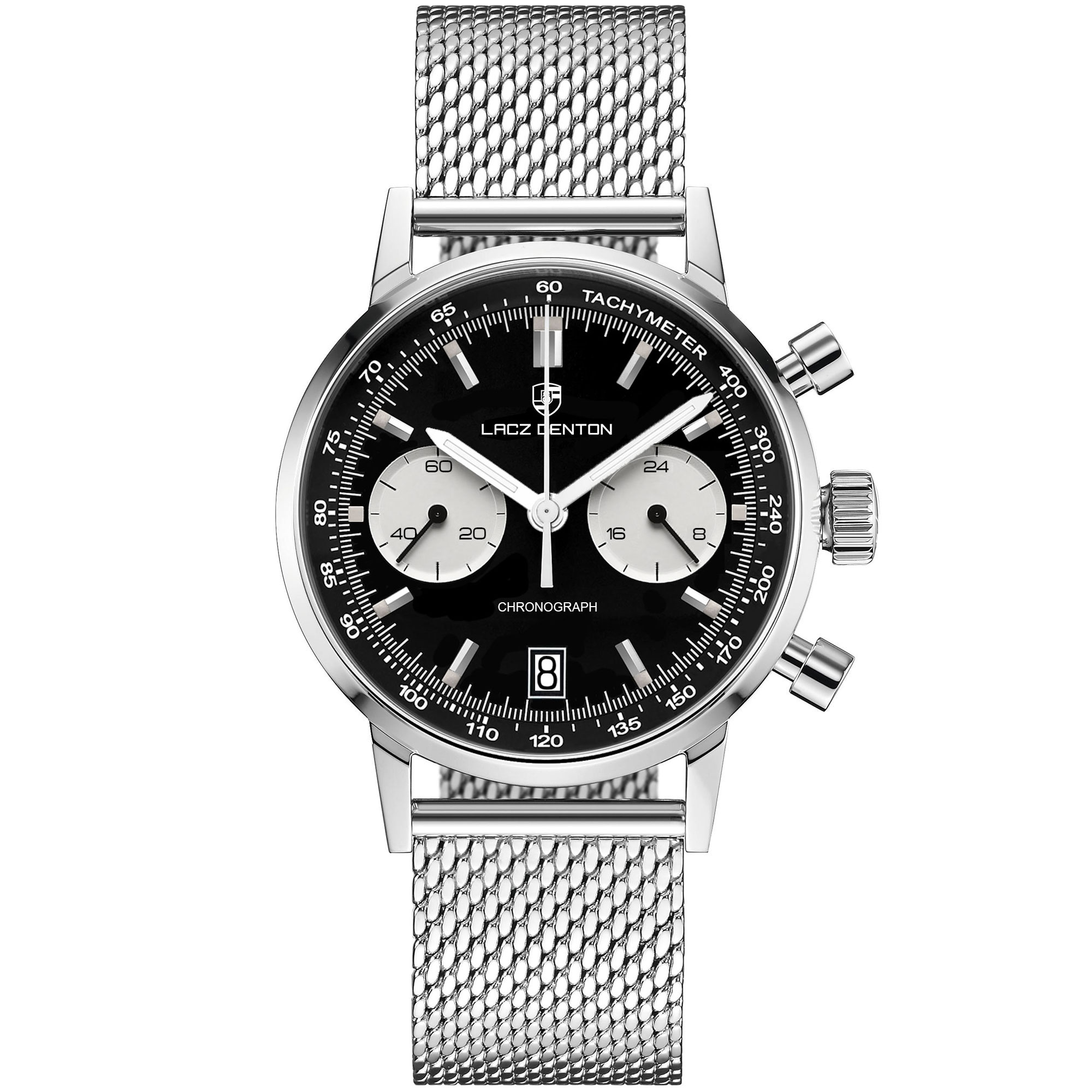 LACZ DENTON Men's Quartz Watches 40mm Casual Business Leather