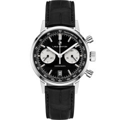 silver black leatherband LD9109