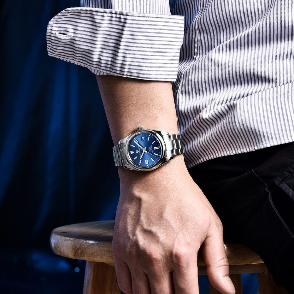 PAGANI DESIGN PD-1690 Men's Watch Automatic Mechanical 38mm Stainless Steel Simple Wristwatch Japanese Sports Luxury Sapphire Glass Clock