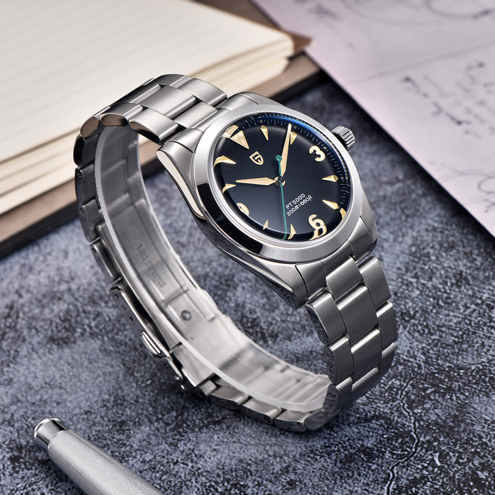 PAGANI DESIGN New Men's Automatic Watches Vintage Wristwatches Stainless Steel Business 200M Waterproof PD5000 Wrist Watch for Men PD1723