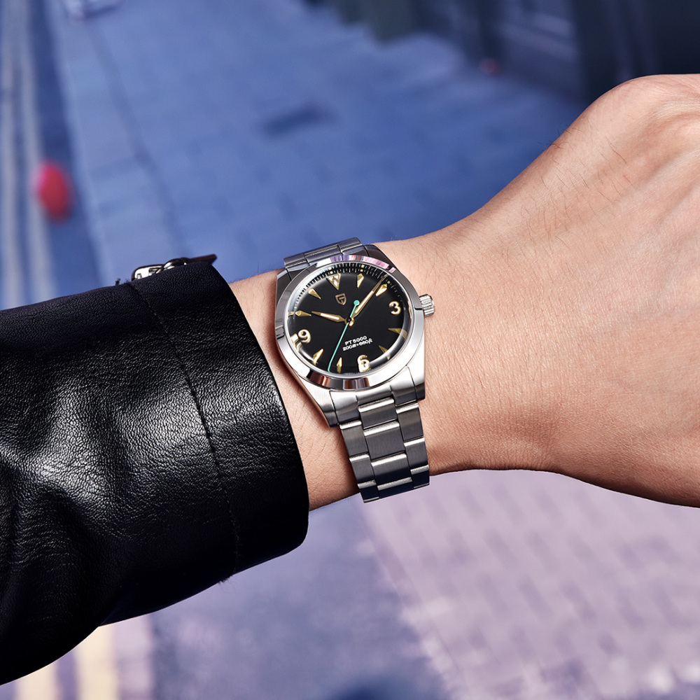 PAGANI DESIGN New Men's Automatic Watches Vintage Airking Homage Wristwatches Stainless Steel Business 200M Waterproof PD5000 Wrist Watch for Men PD1723
