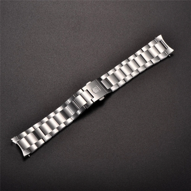 PAGANI DESIGN Original Stainless Steel Bracelet with Delpoyment Clasp, Fold-Over Clasp