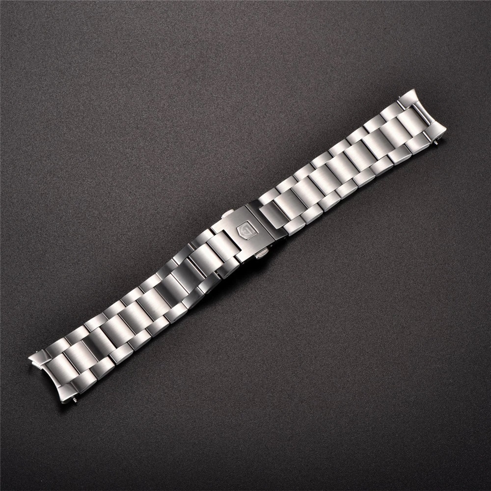 PAGANI DESIGN Original Stainless Steel Bracelet with Delpoyment Clasp, Fold-Over Clasp