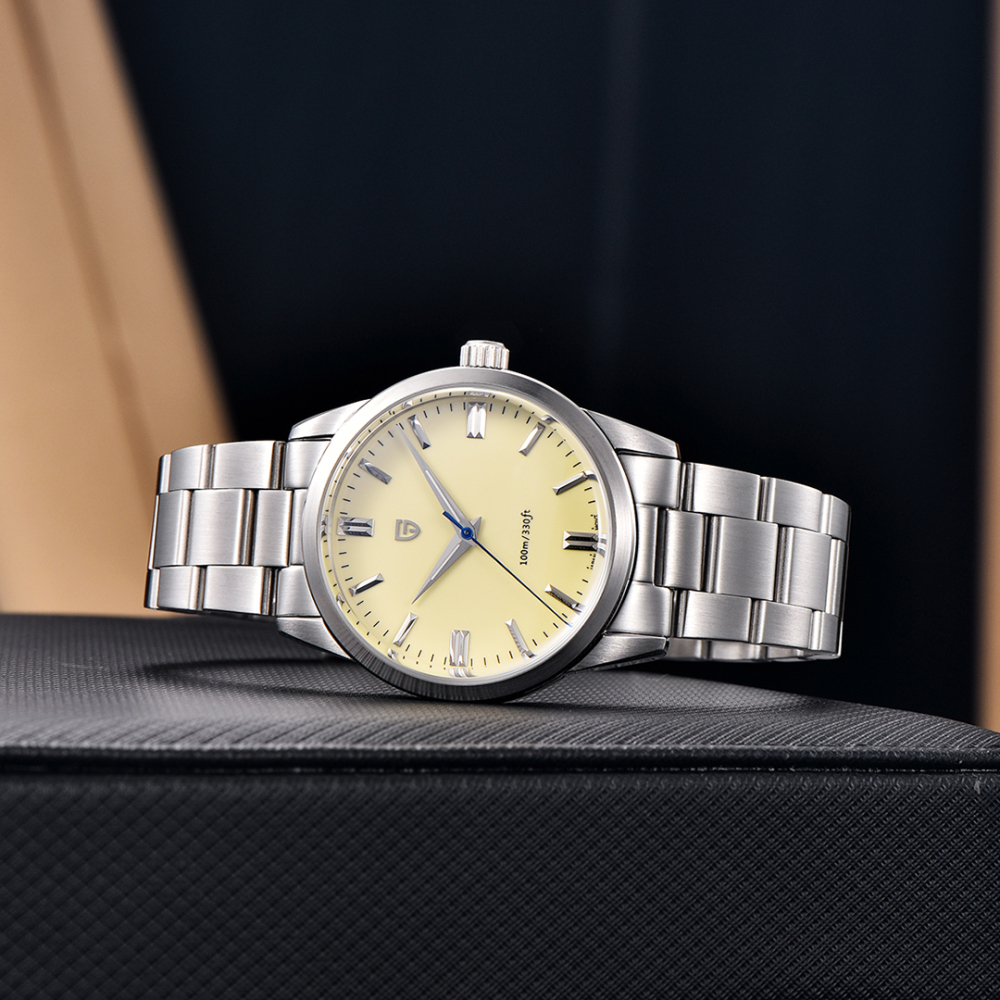 PAGANI DESIGN Men's Quartz Watches 38mm Waterproof Stainless Steel AR Coating Sapphire VH31 Business Sports Wrist Watches for Men PD1731