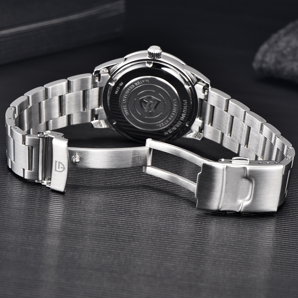 PAGANI DESIGN New Quartz Men's Watches 40mm full Stainless Steel Business Waterproof Wrist Watches for Men PD1734