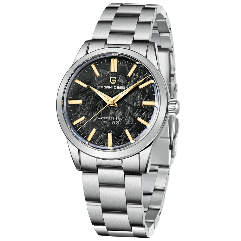 PAGANI DESIGN PD-1734 Quartz Men's Watches 40mm full Stainless Steel Business Waterproof Wrist Watches for Men