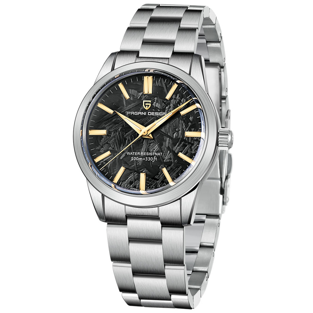 PAGANI DESIGN PD-1734 Quartz Men's Watches 40mm full Stainless Steel Business Waterproof Wrist Watches for Men