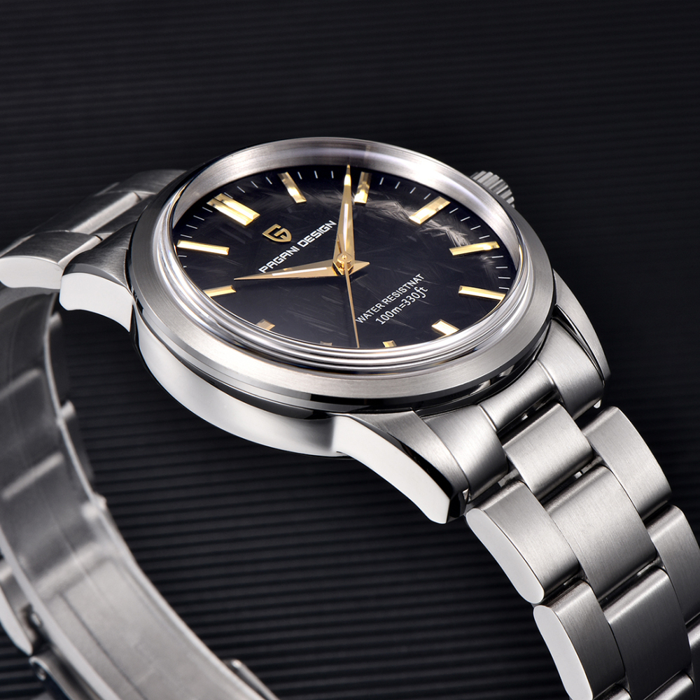 PAGANI DESIGN New Quartz Men's Watches 40mm full Stainless Steel Business Waterproof Wrist Watches for Men PD1734