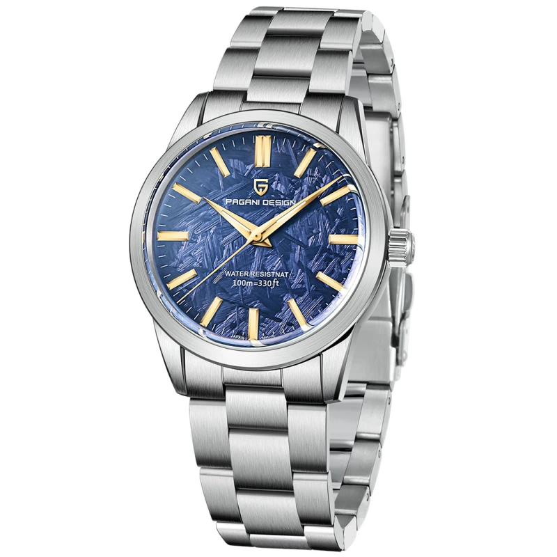 PAGANI DESIGN New Quartz Men's Watches 40mm full Stainless Steel Business Waterproof Wrist Watches for Men PD1734