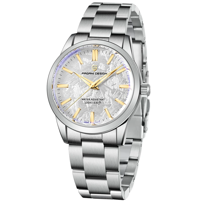 PAGANI DESIGN PD-1734 Quartz Men's Watches 40mm full Stainless Steel Business Waterproof Wrist Watches for Men