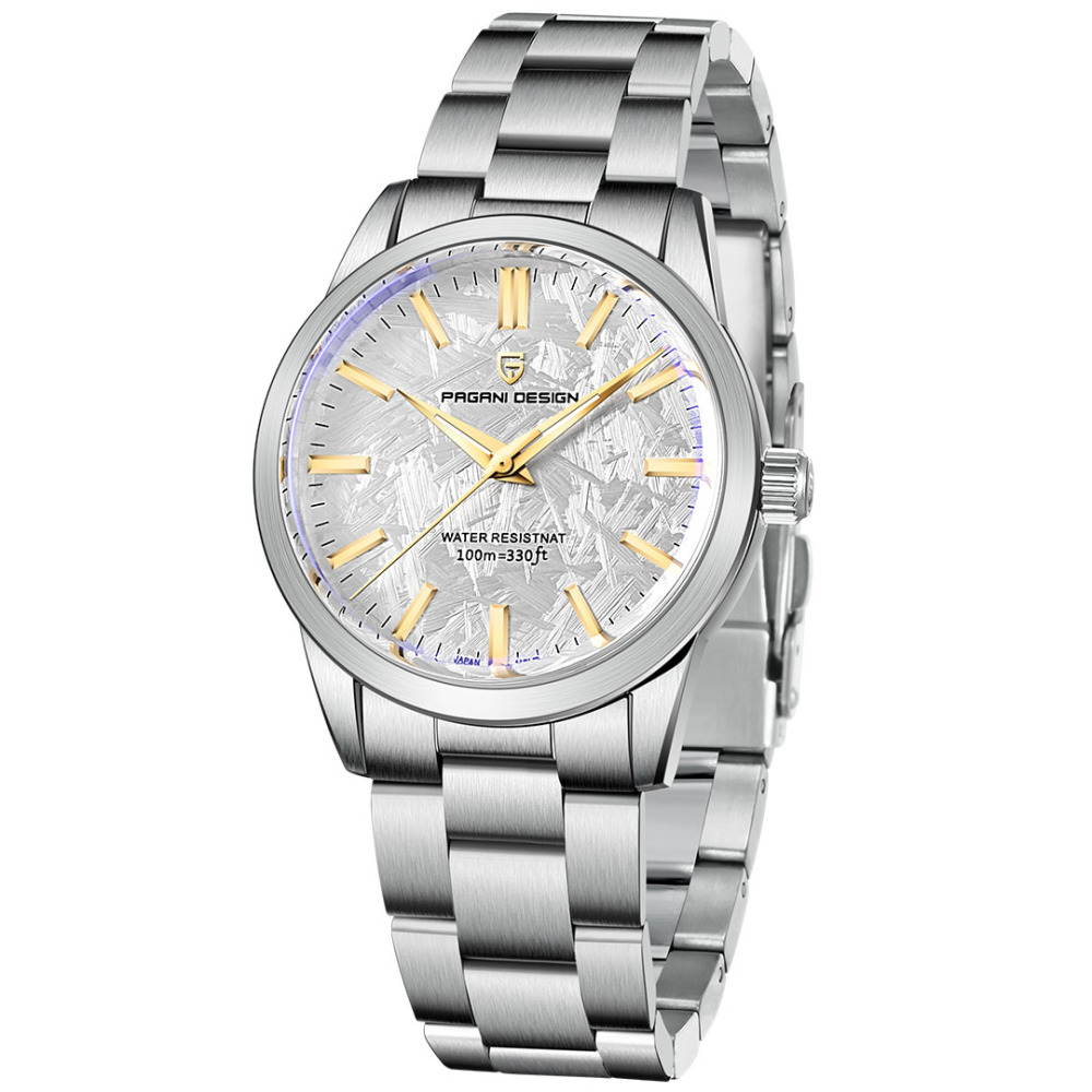 PAGANI DESIGN PD-1734 Quartz Men's Watches 40mm full Stainless Steel Business Waterproof Wrist Watches for Men
