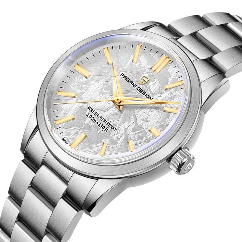 PAGANI DESIGN PD-1734 Quartz Men's Watches 40mm full Stainless Steel Business Waterproof Wrist Watches for Men