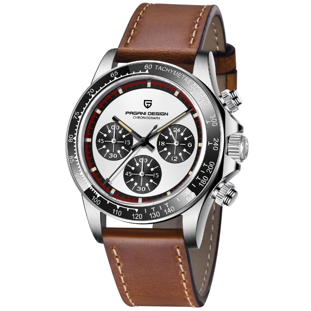 PAGANI DESIGN New Men's Quartz Watches Paul Newman Homage Wrist Watch with Seiko VK63 Movement Sapphire Ceramic Bezel Waterproof Stainless Steel PD 16