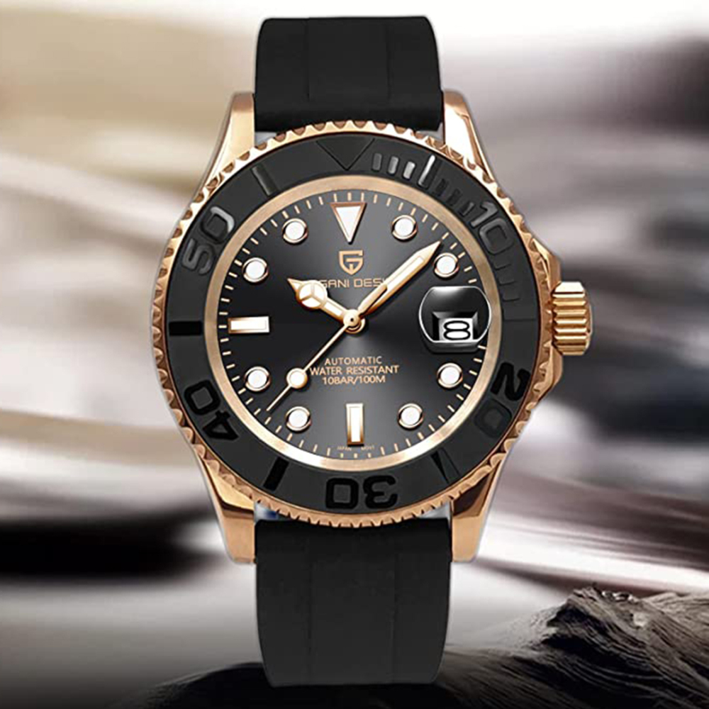 PAGANI DESIGN PD-1651 Automatic Men's Watches Mechanical Stainless Steel Fashion Wrist Watch with NH35A Movement Sapphire Ceramic Bezel