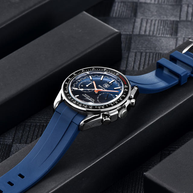 BENYAR Quartz Men's Watches full Steel Sports Waterproof Chronograph Wrist Watches for Men BY5194