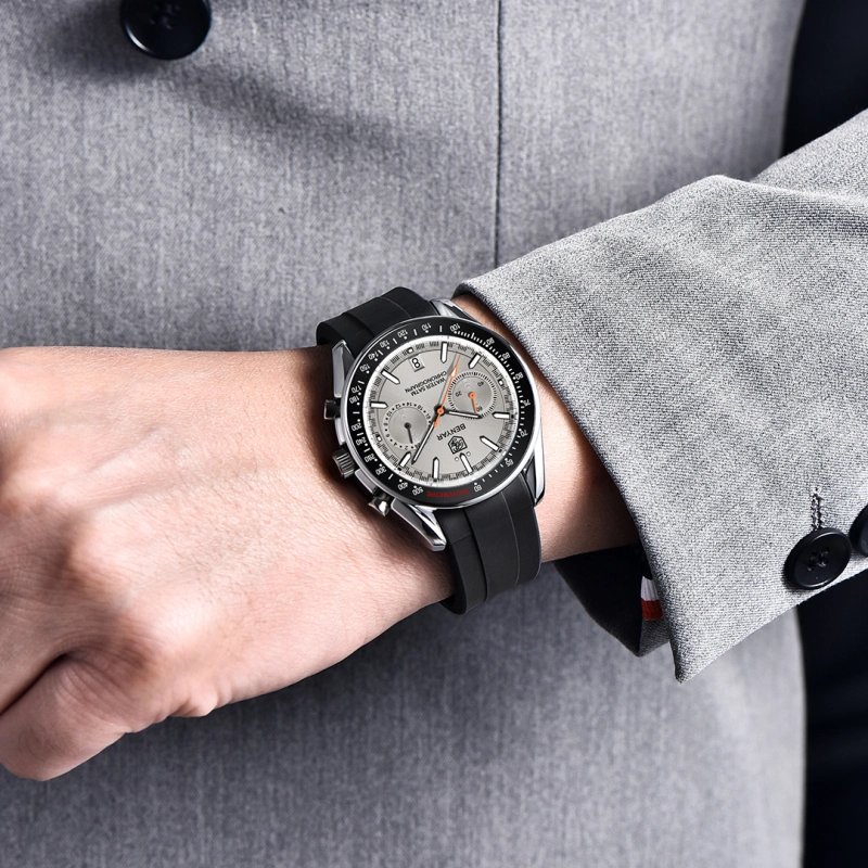 BENYAR Quartz Men's Watches full Steel Sports Waterproof Chronograph Wrist Watches for Men BY5194