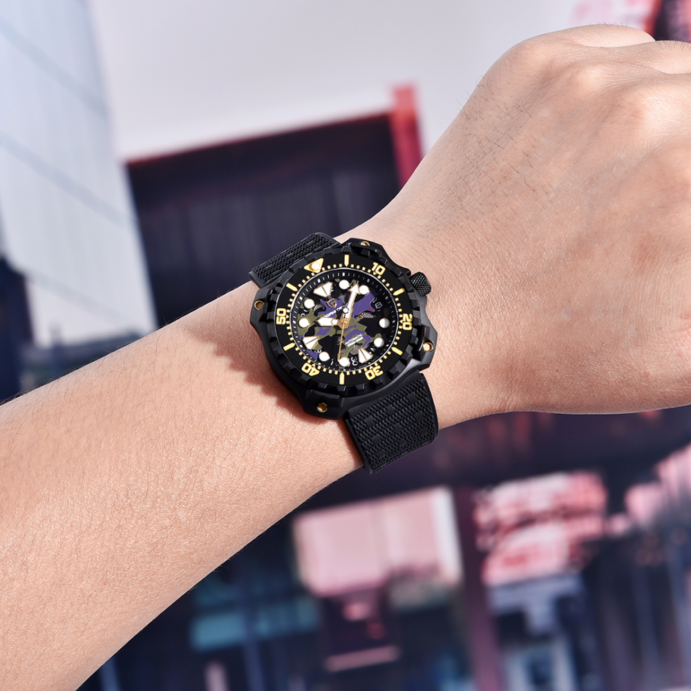 PAGANI DESIGN Men's Automatic Watches PD-YN009 Unique Stainless Steel Waterproof Mechanical Wrist Watches for Men NH35A Movt