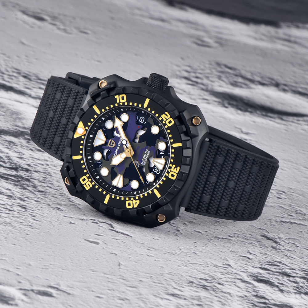 PAGANI DESIGN Men's Automatic Watches PD-YN009 Unique Stainless Steel Waterproof Mechanical Wrist Watches for Men NH35A Movt