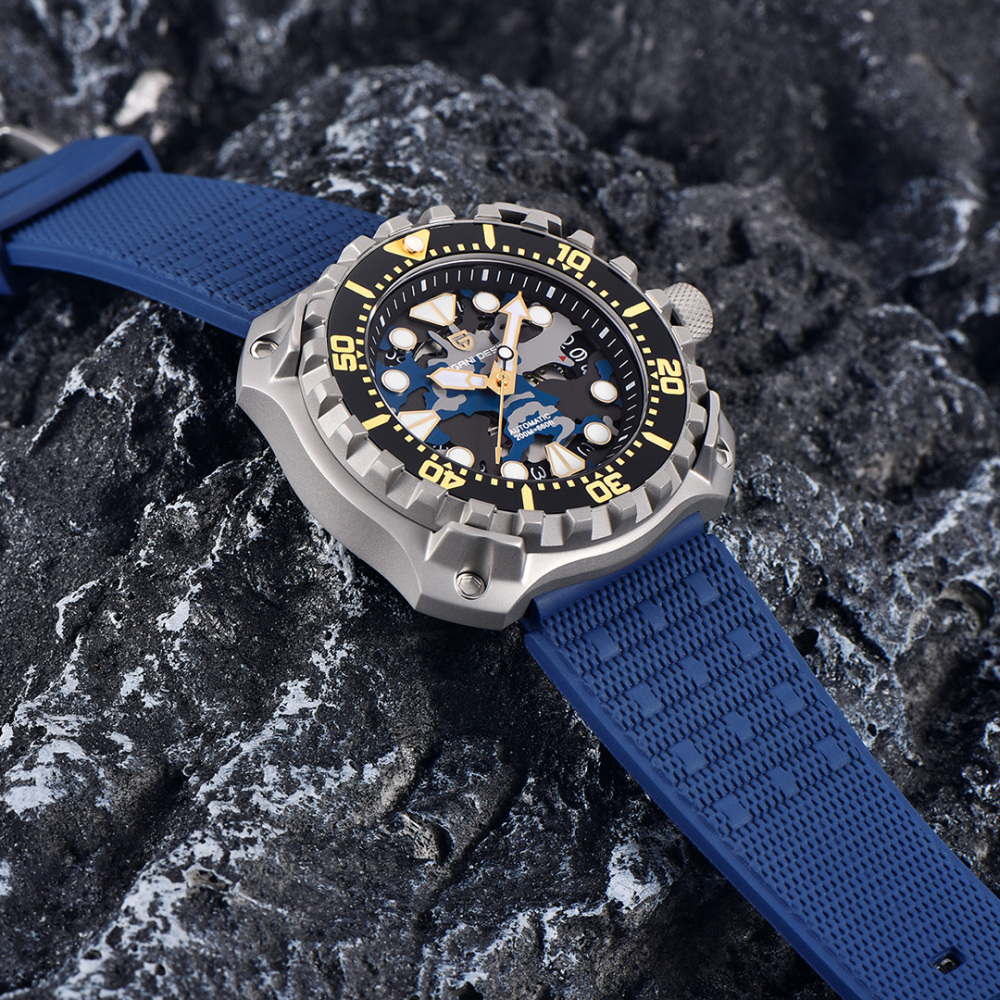 PAGANI DESIGN Men's Automatic Watches PD-YN009 Unique Stainless Steel Waterproof Mechanical Wrist Watches for Men NH35A Movt