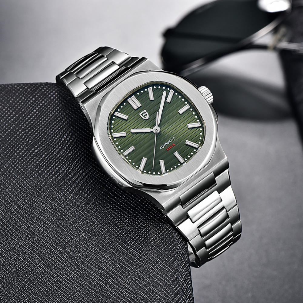 PAGANI DESIGN New Men's Automatic Watches 40mm Luxury Stainless Steel Casual Waterproof Wrist Watches Sapphire Dial Glass PD1728